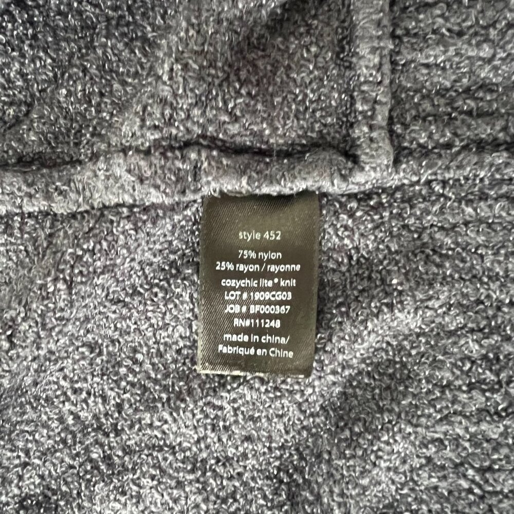 Barefoot Dreams CozyChic Lite Cardigan Womens L/XL Charcoal Open Front Shawl - Picture 4 of 6